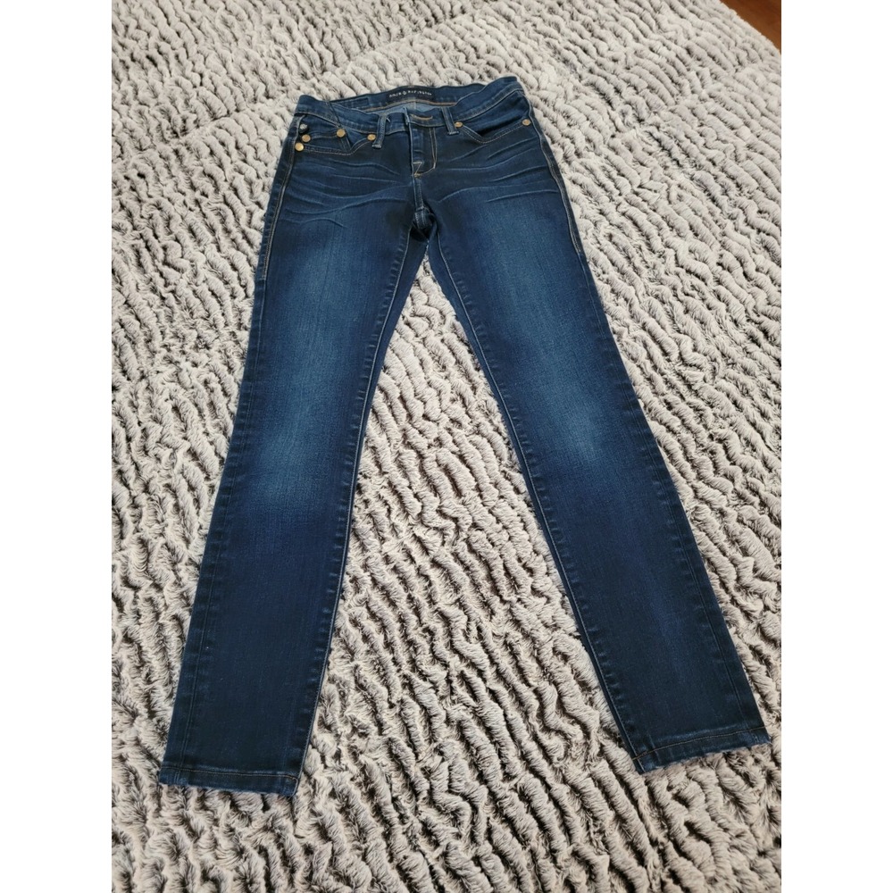 Rock‎ Republic Womens Skinny Jeans Dark Wash Size 0 Distressed